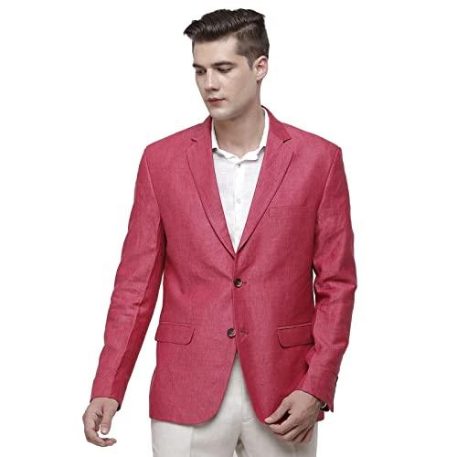 linen club pink coloured men jacket (size: 46)-lcmjr207yd00680-p6