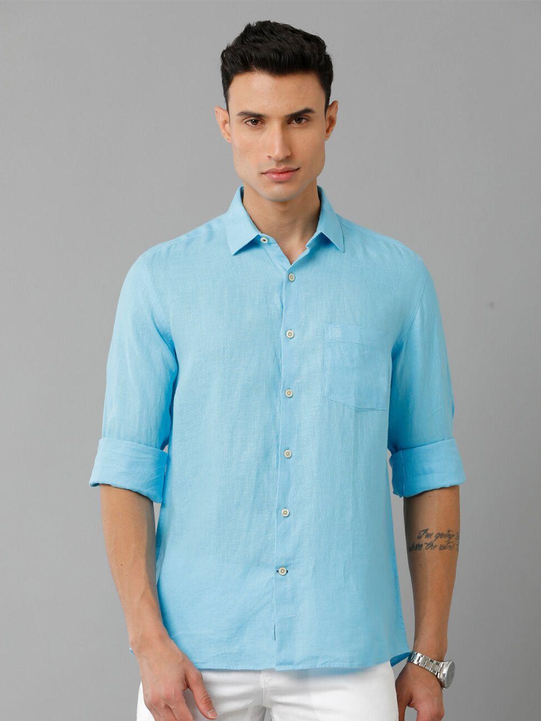 linen club pure linen casual shirt