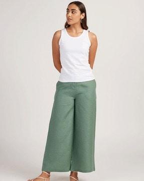 linen wide-leg pants