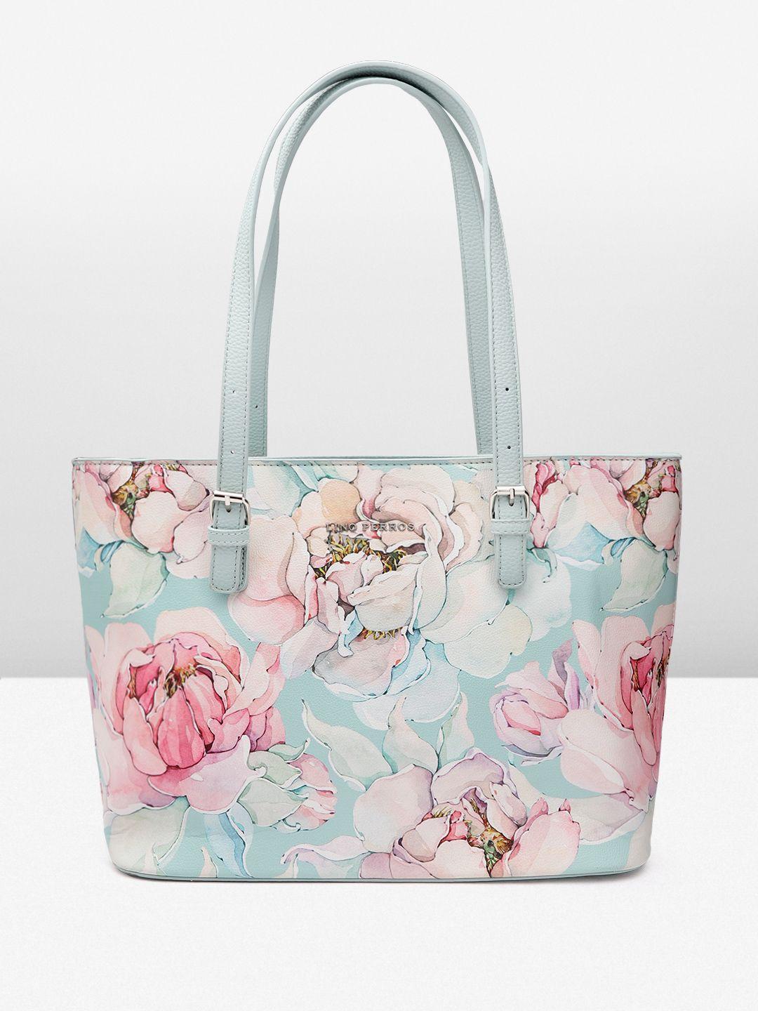 lino perros floral printed structured shoulder bag