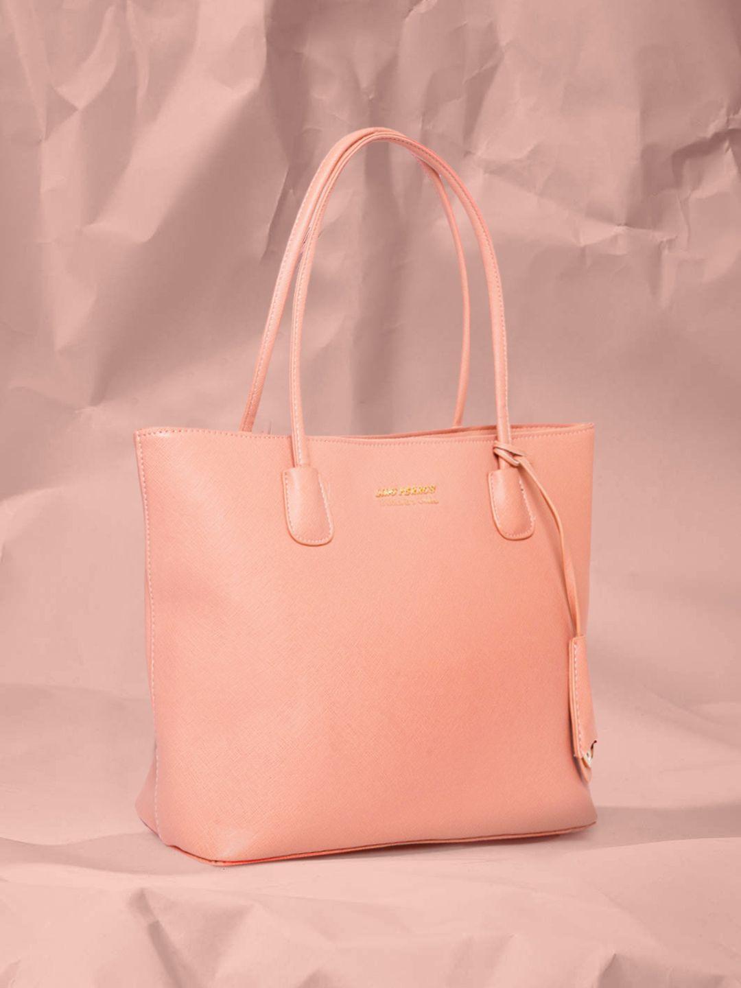 lino perros pink solid shoulder bag