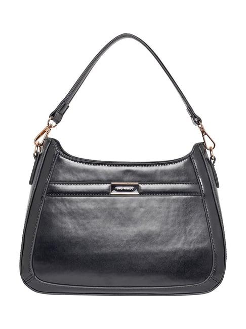 lino perros black medium hobo shoulder bag