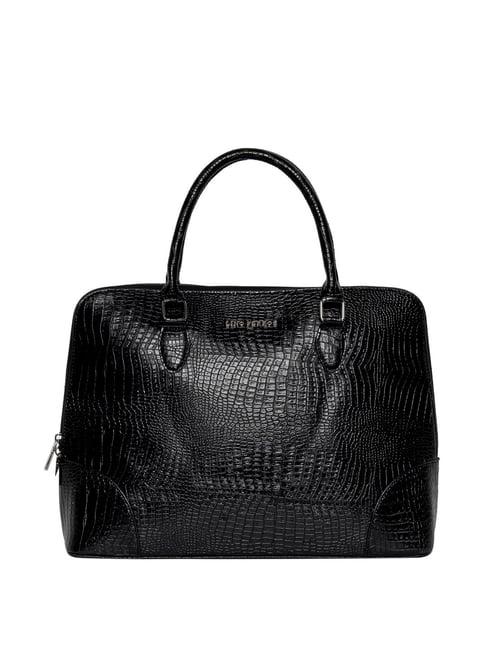 lino perros black textured large shoulder bag