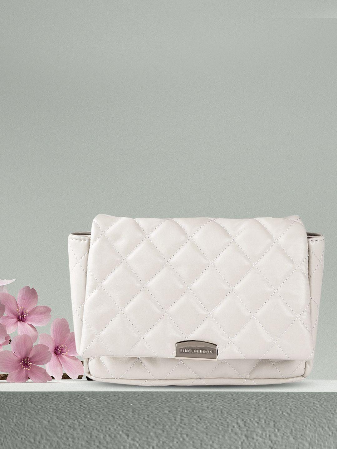 lino perros off white quilted shoulder bag