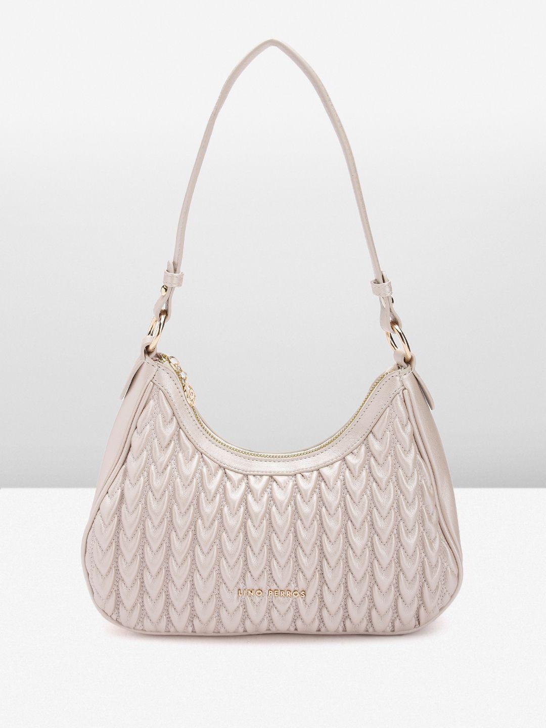 lino perros structured baguette heart quilted bag