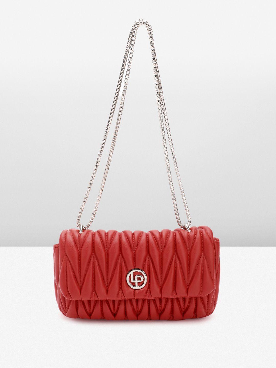 lino perros structured shoulder bag with quilted detail