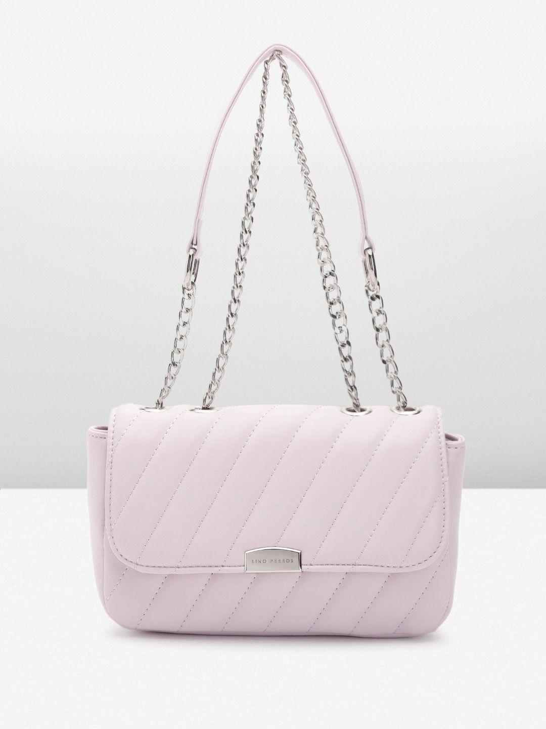 lino perros structured sling bag with quilted detail