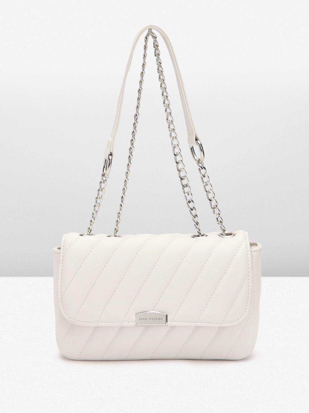 lino perros structured sling bag with quilted detail