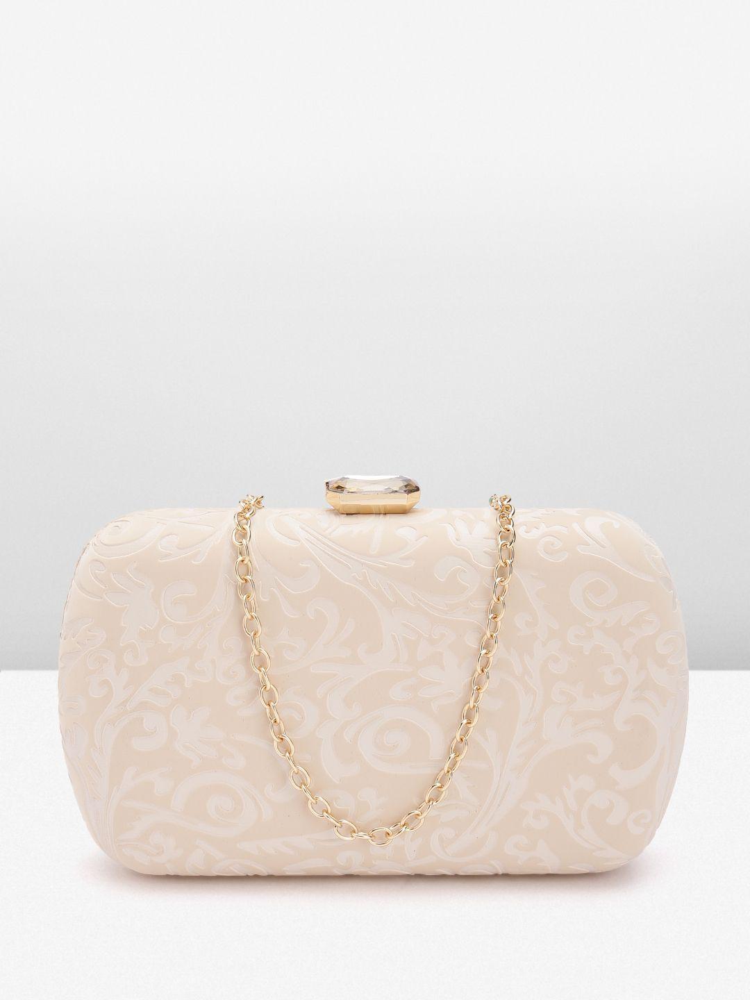 lino perros women floral textured party box clutch