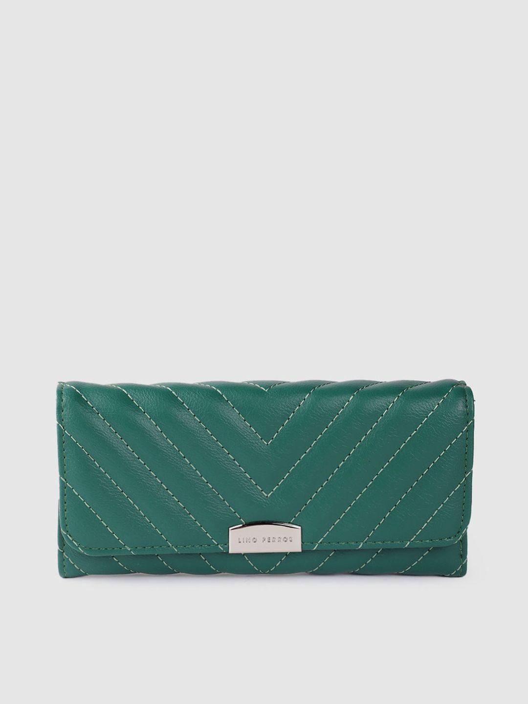 lino perros women geometric textured envelope wallet with quilted detail