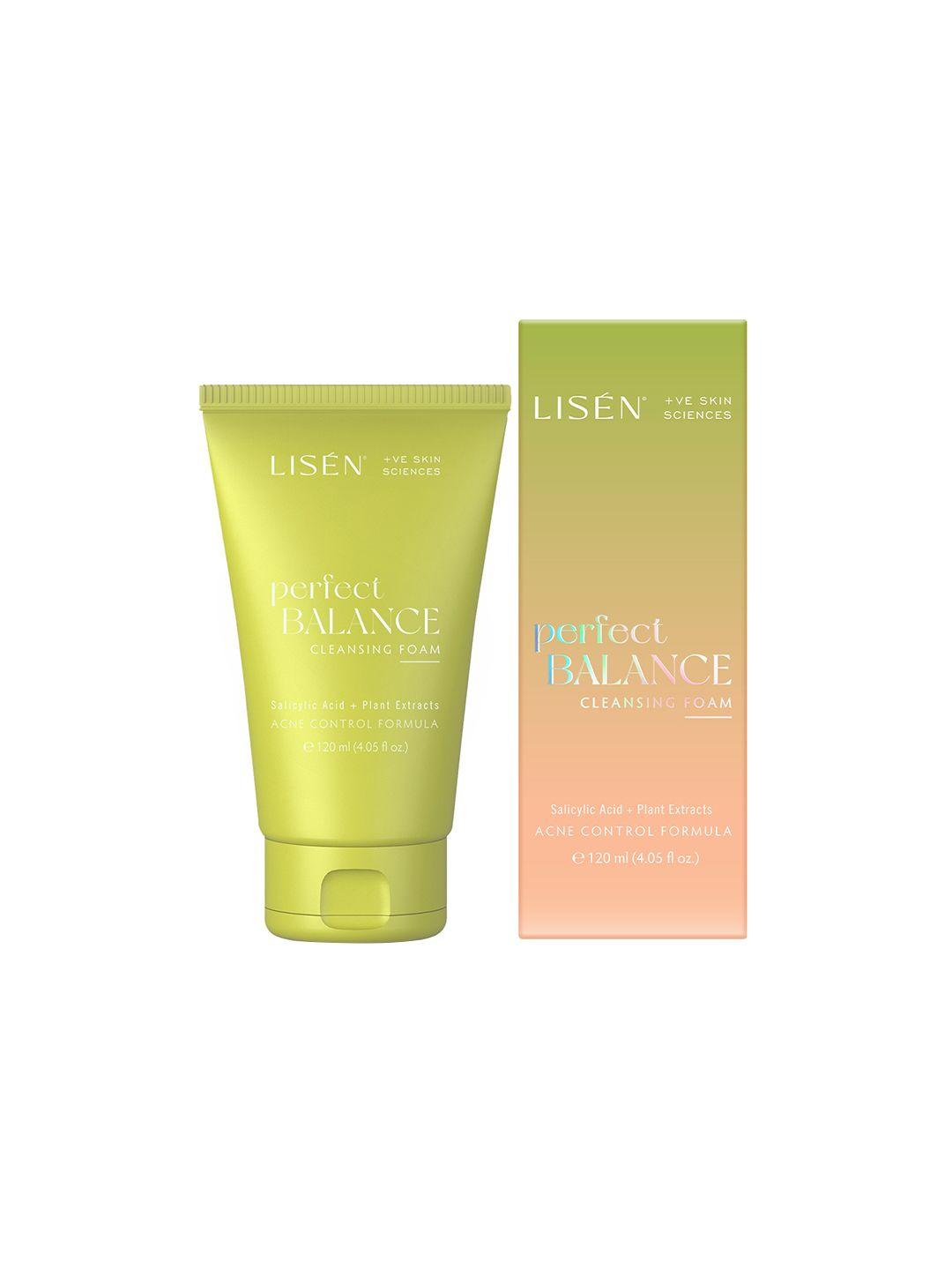 lisen perfect balance non-drying acne cleansing foam with salicylic acid 120 ml