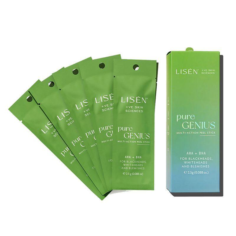 lisen pure genius multi-action peel stick - pack of 5