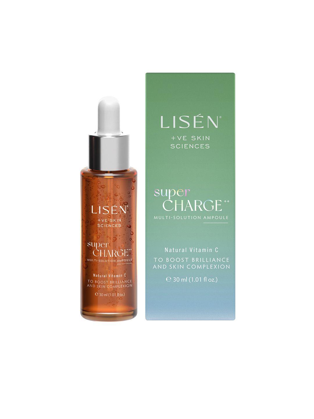 lisen supercharge ++ multi-solution ampoule with natural vitamin c highly stable - 30 ml