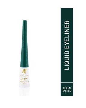 lit glossy liquid eyeliner - green soiree
