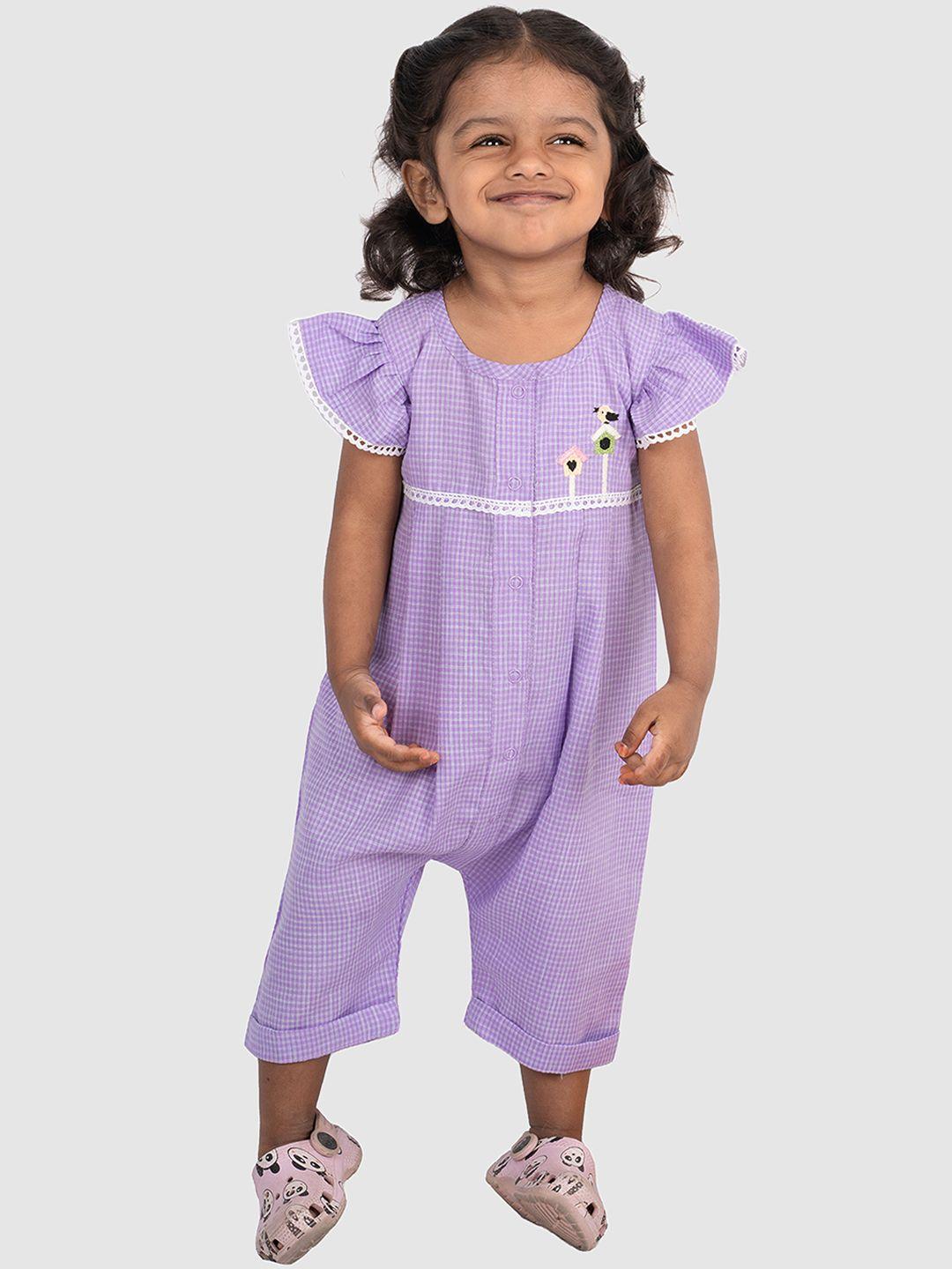 little-llama-girls-checked-ruffles-sleeves-rompers
