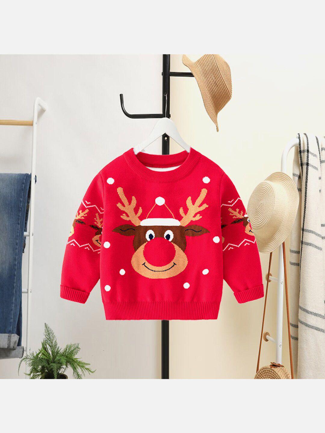 little surprise box llp kids printed acrylic pullover