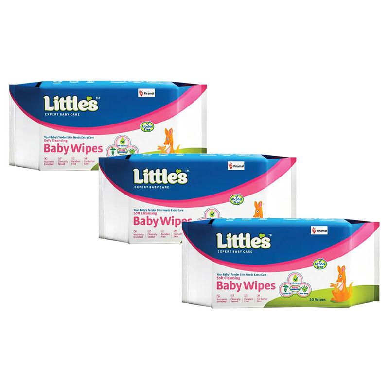 little's baby wipes combo - pack of 3
