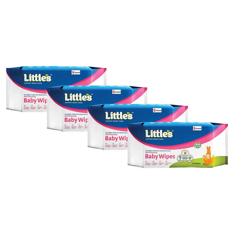 little's baby wipes combo - pack of 4