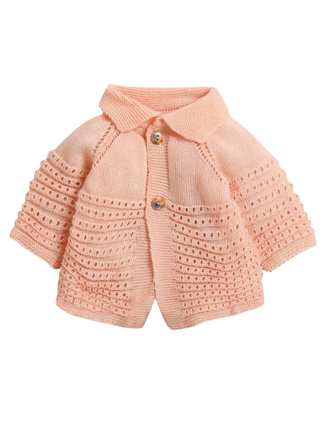 little angels boys peach-coloured cardigan