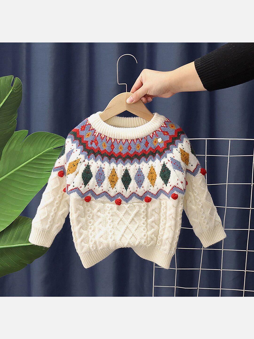 little surprise box llp kids cable knit acrylic pullover
