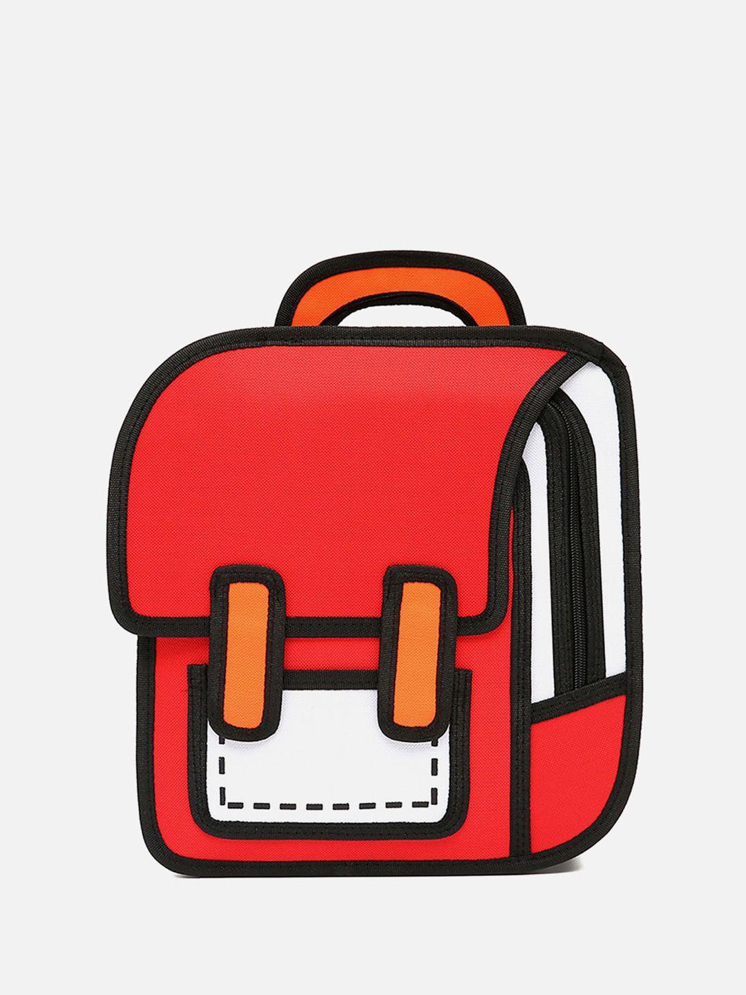 little surprise box llp kids colourblocked contrast detail backpack