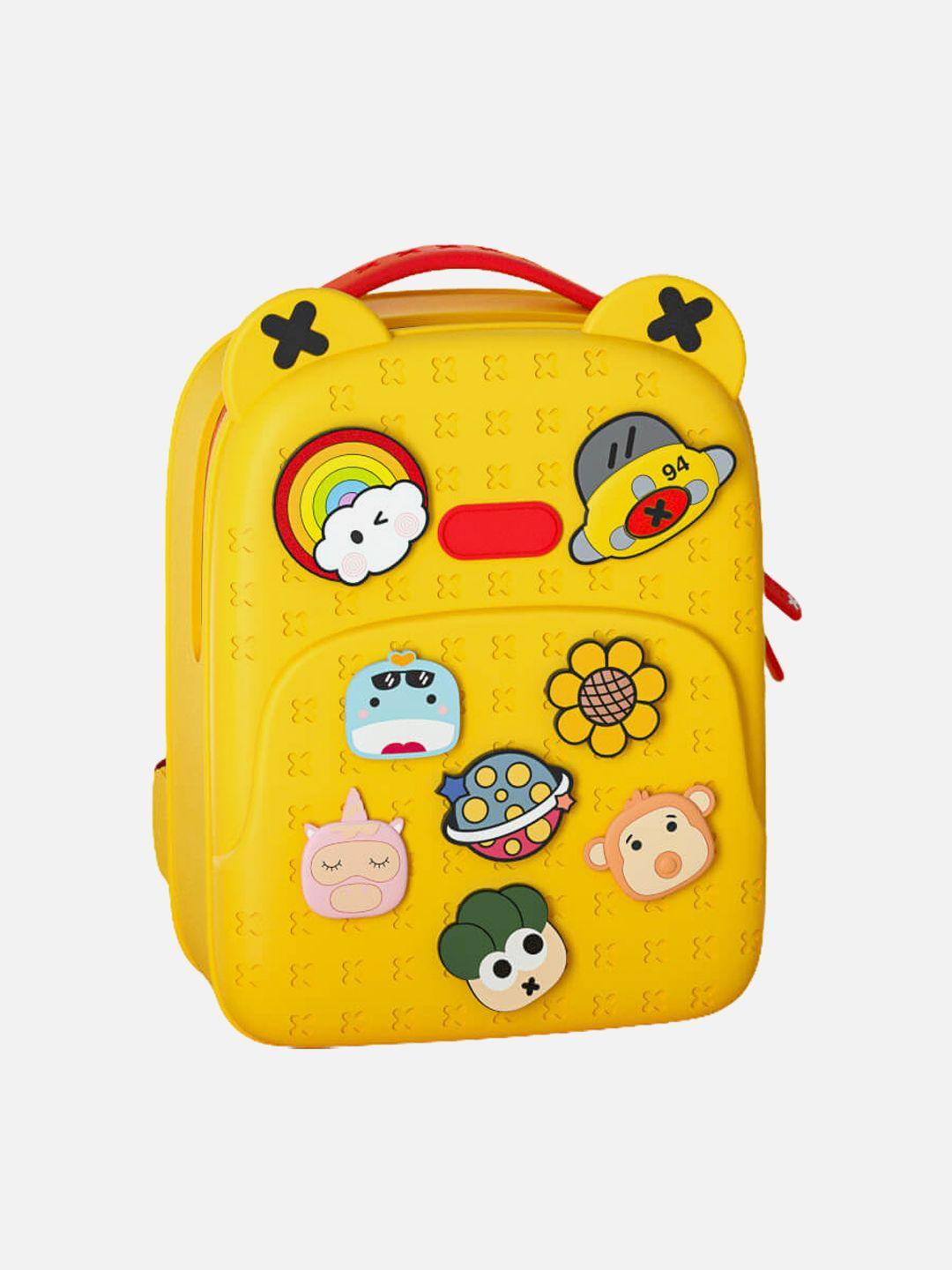 little surprise box llp unisex kids yellow & red backpack