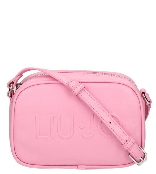liu jo kids pink logo cross body bag (free size)