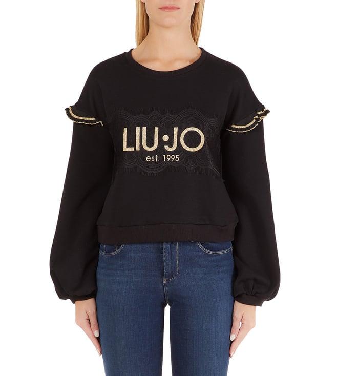 liu jo nero regular fit sweatshirt