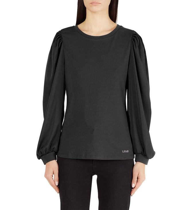 liu jo nero regular fit top