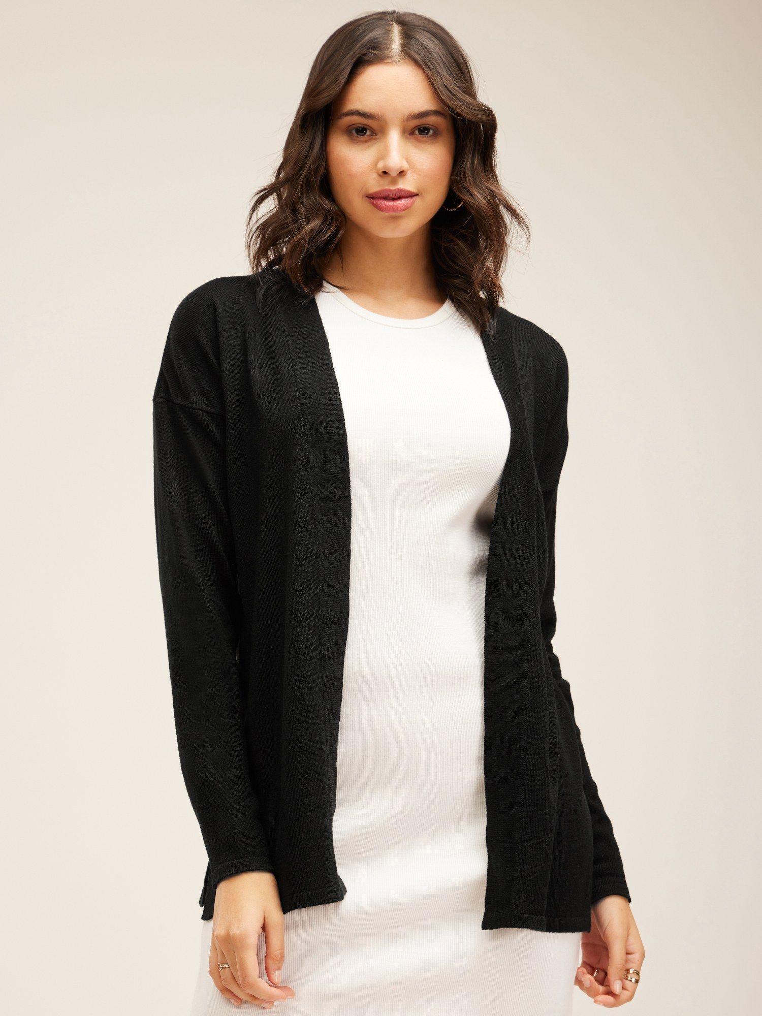 livsoft knitted shrug - black