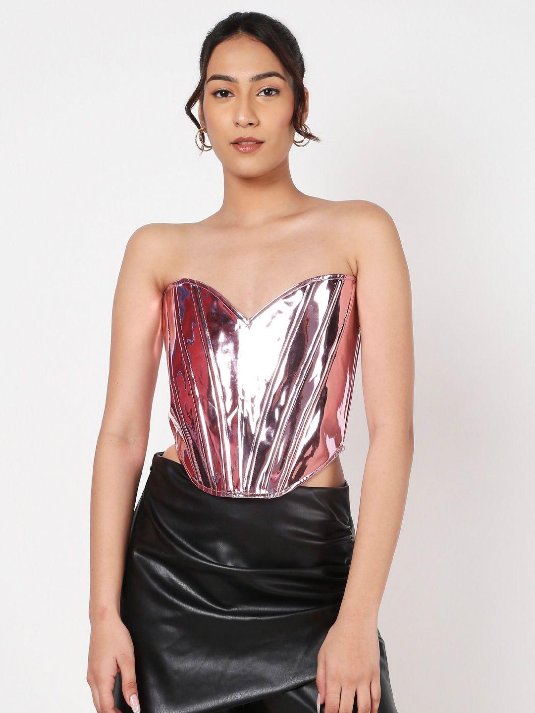 liyokki leather tube top