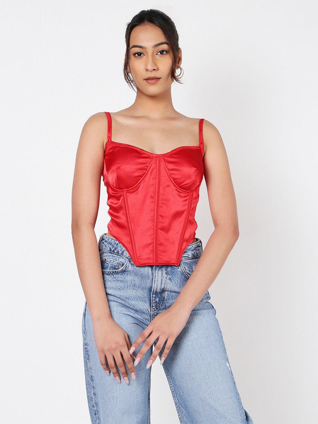 liyokki shoulder straps sleeveless satin bralette top