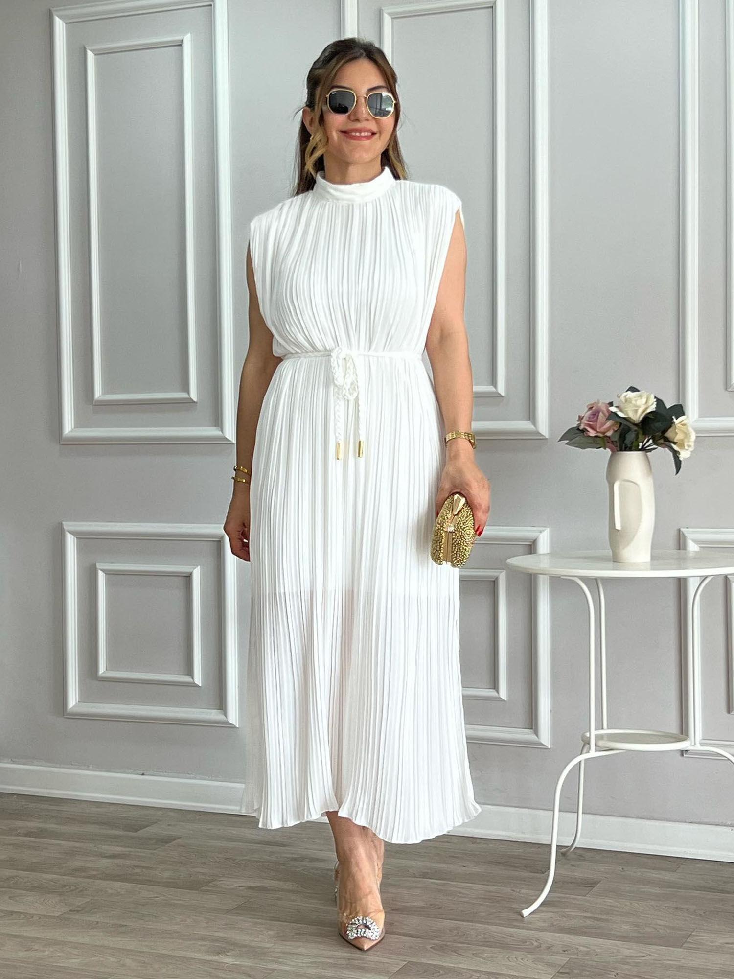 lizel white maxi dress