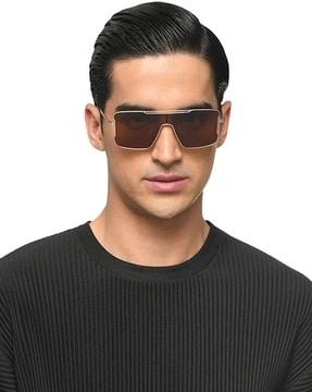 lk s16739 full-rim frame rectangular sunglasses