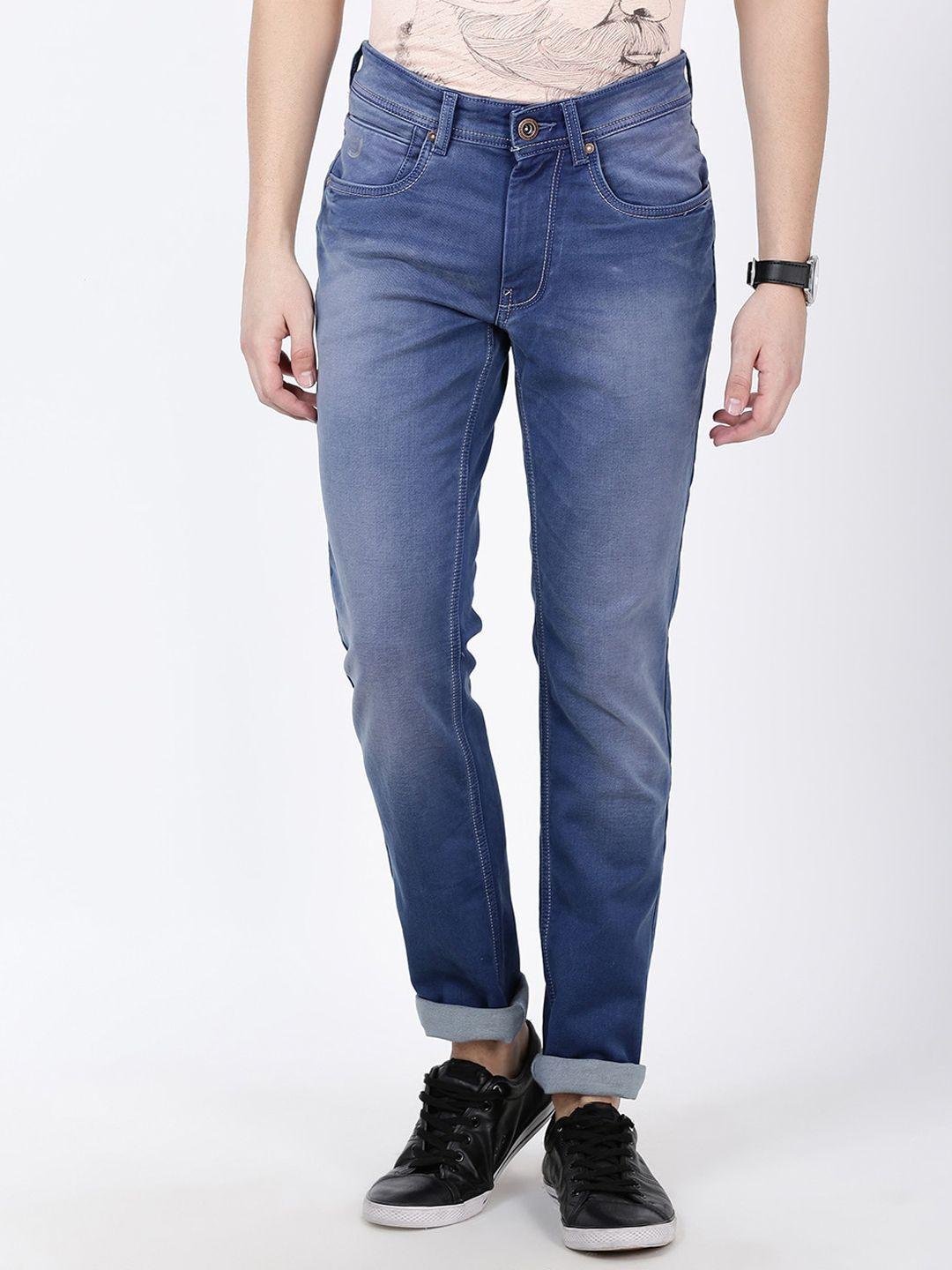 llak jeans men slim fit light fade stretchable jeans