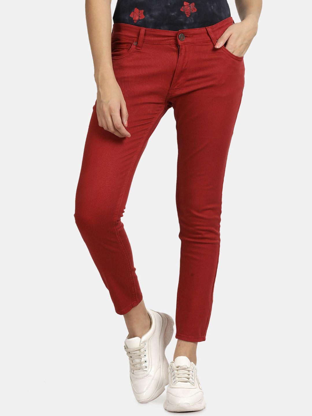 llak jeans women skinny fit mid-rise stretchable cotton jeans