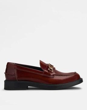 loafers in leather