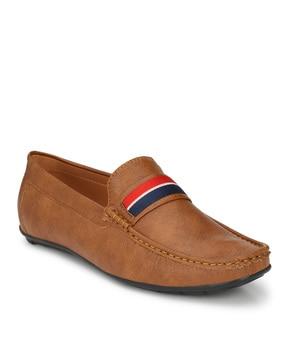 loafers with contrast taping