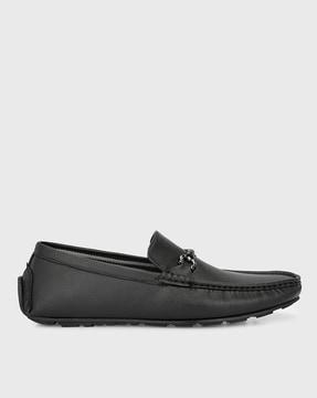 loafers with metal accent