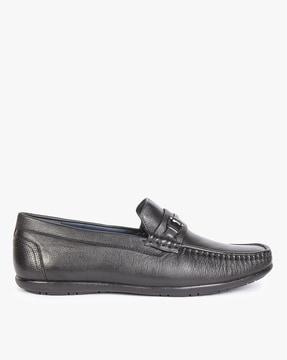 loafers with metal accent