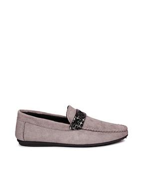 loafers with metal accent