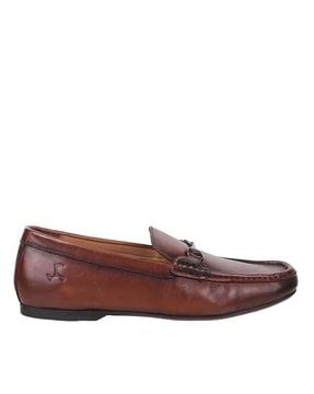 loafers with metal accent