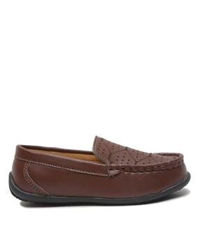 loafers with synthetic fibre upper