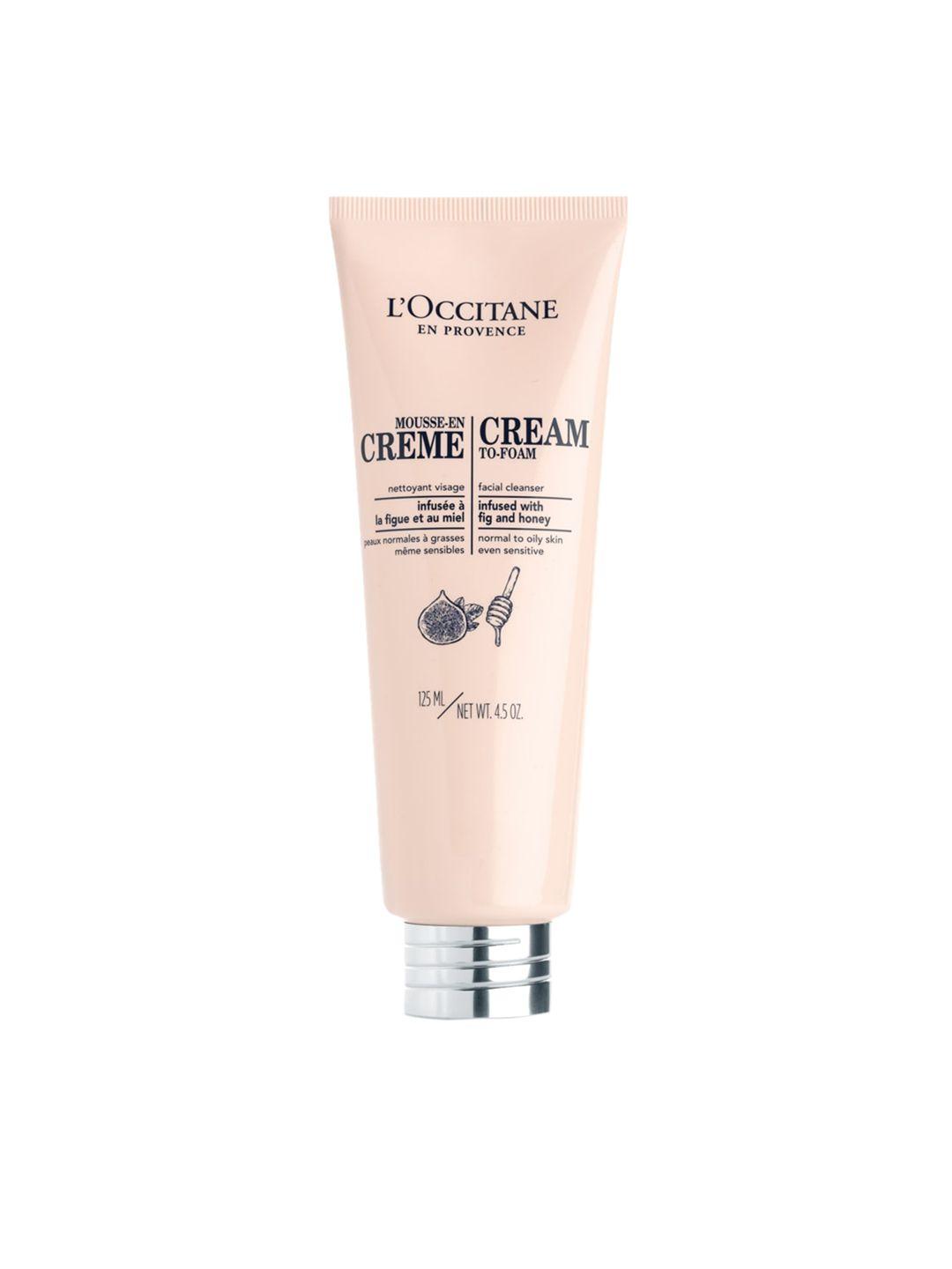 loccitane en provence cream-to-foam face wash - 125 ml