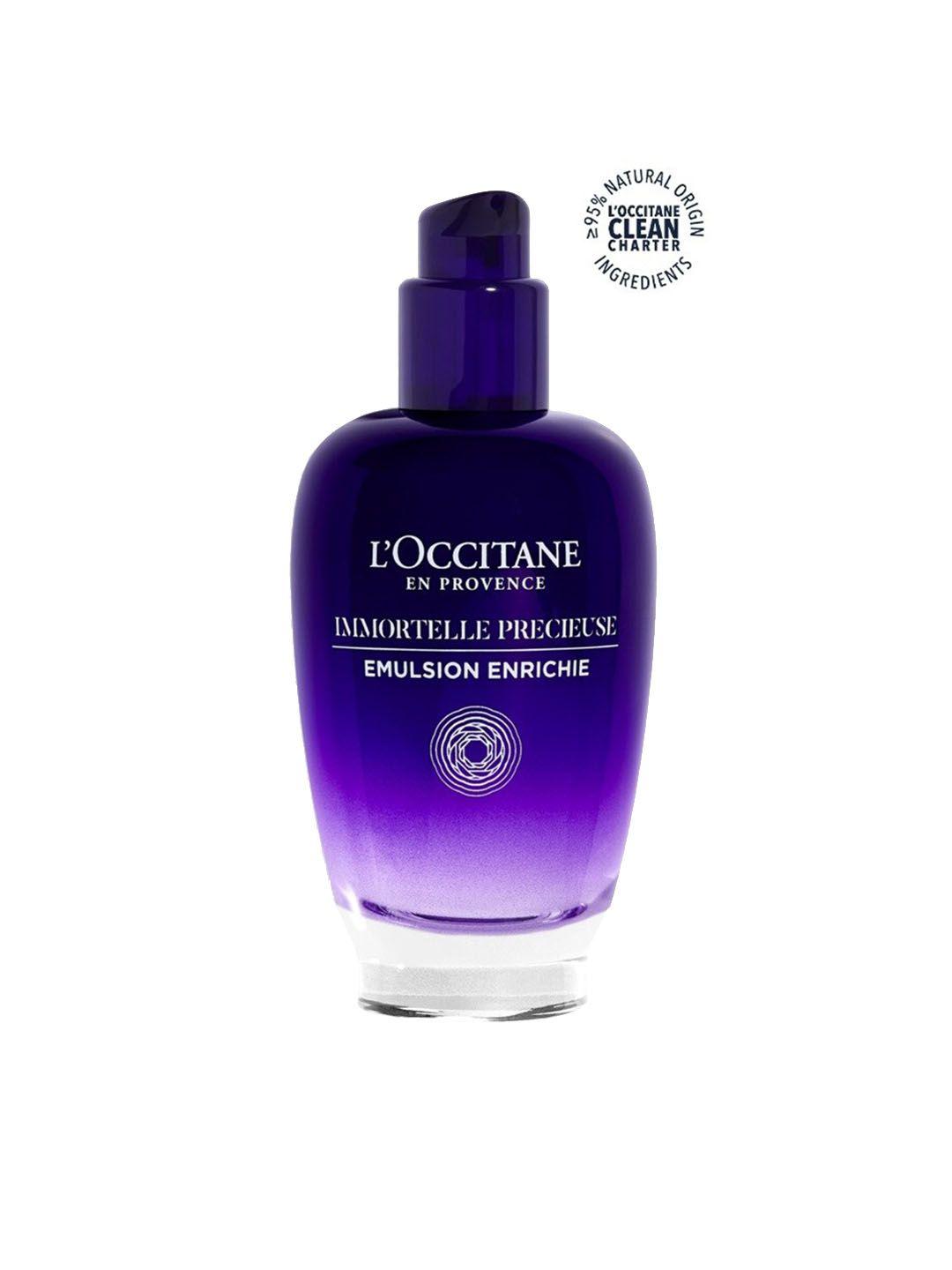 loccitane en provence immortelle precious enriched emulsion face moisturisers 75ml