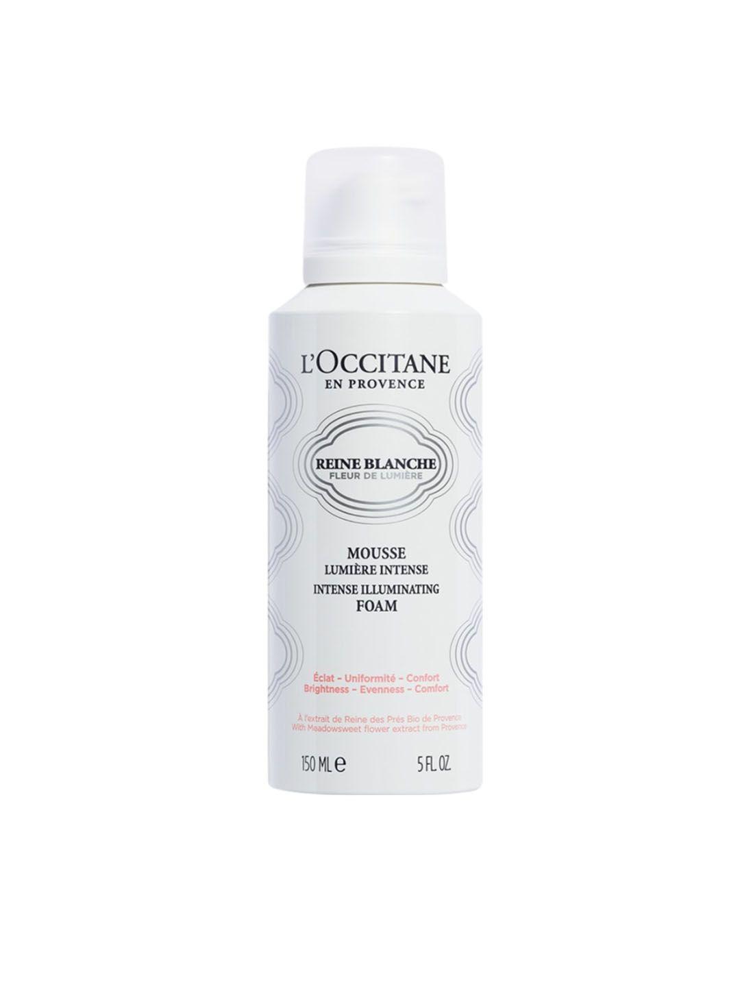 loccitane en provence reine blanche intense illuminating foam with salicylic acid - 150 ml