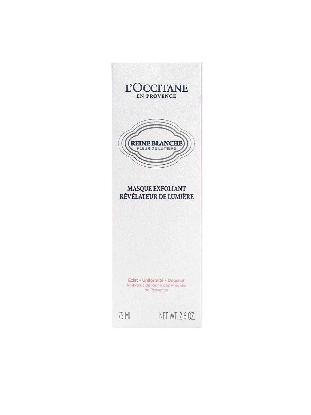 loccitane en provence reine blanche masque exfoliant brightening scrub - 75 ml