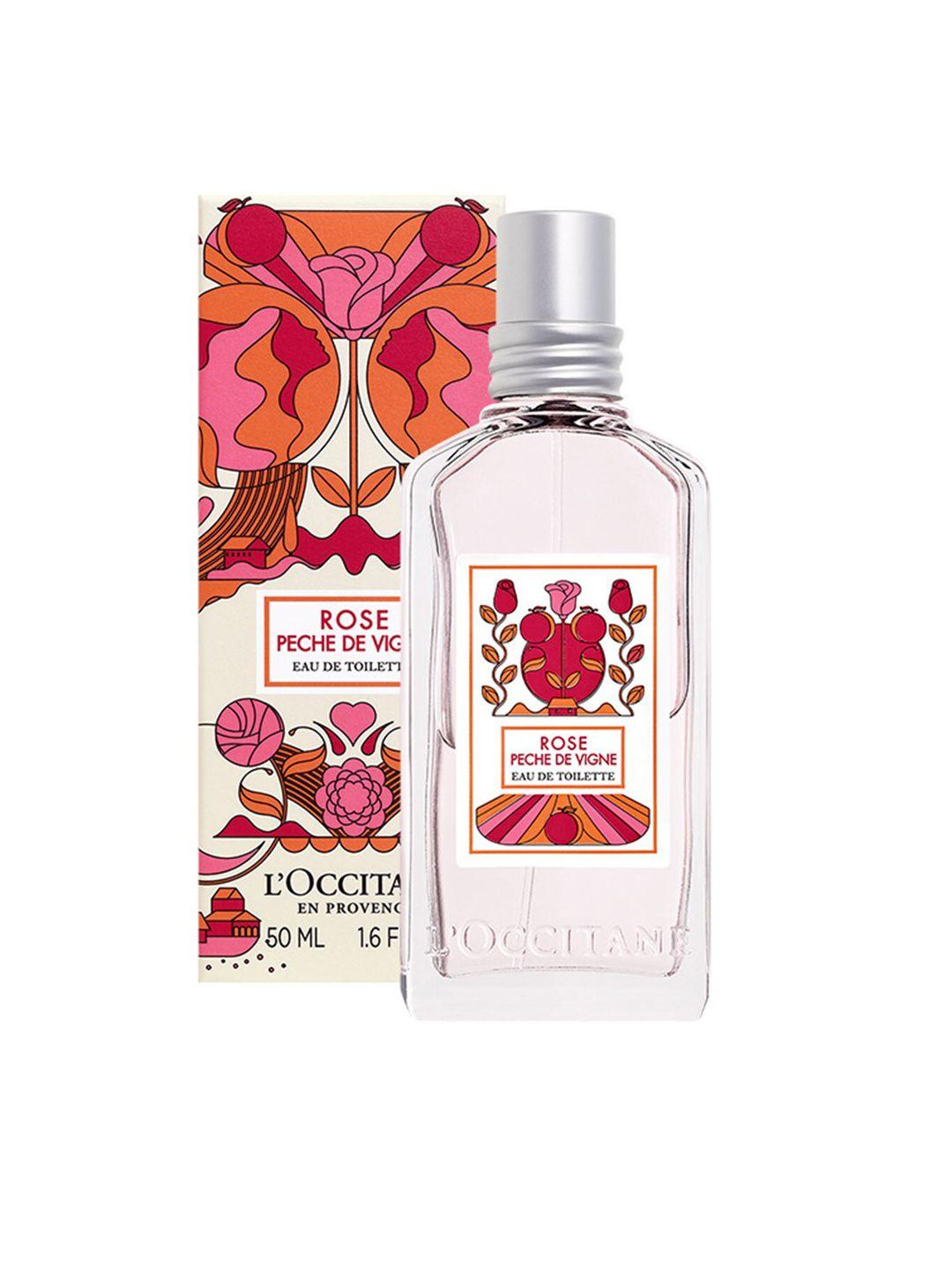 loccitane en provence rose peche de vigne eau de toilette - 50ml