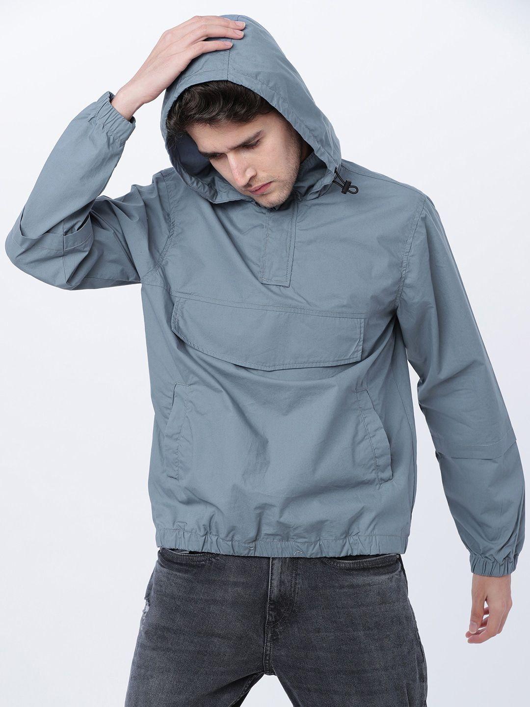 locomotive men blue solid bomber shacket