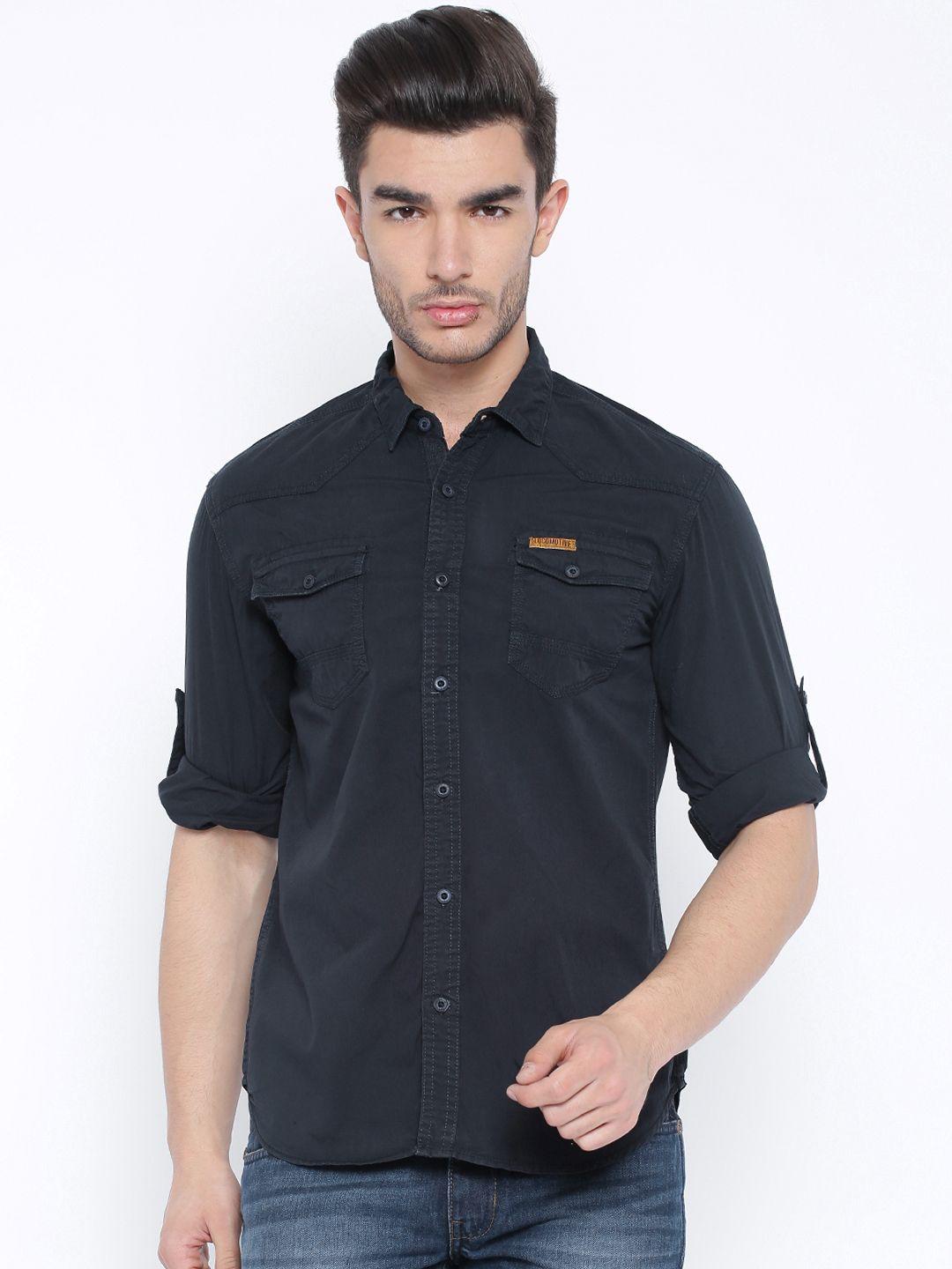 locomotive navy casual shirt